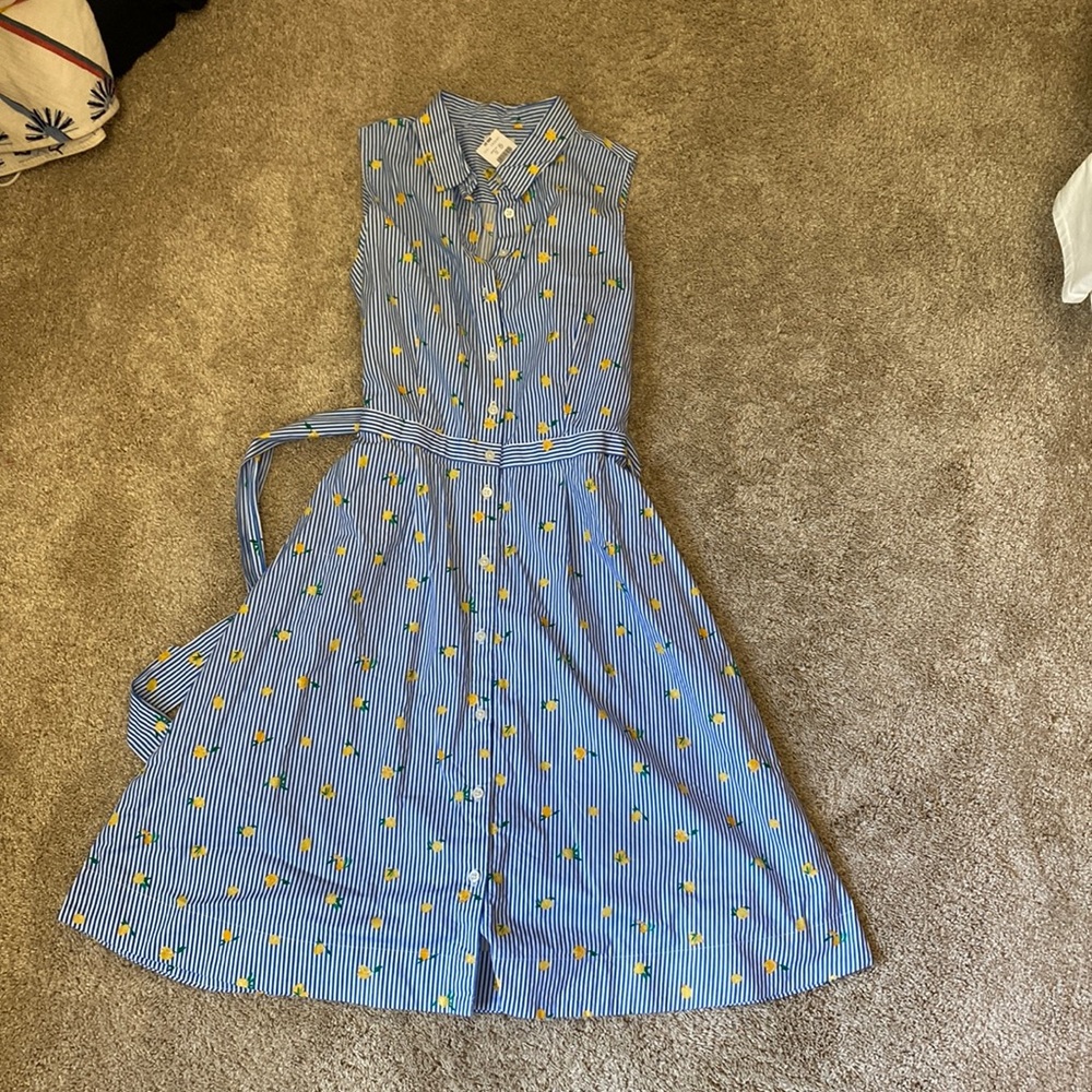 Button down lemon dress. New with tags